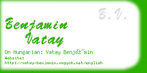 benjamin vatay business card